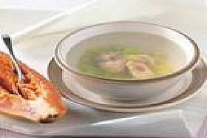 黄鱼虾饺汤