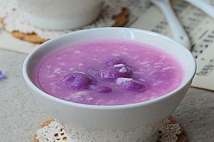 酒酿紫薯珍珠圆子