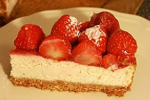 烤草莓Quark轻芝士蛋糕