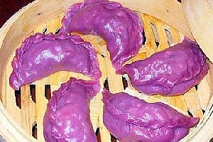 紫薯白菜蒸饺