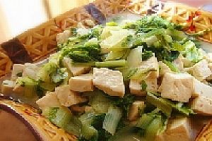 (图)小白菜炖豆腐