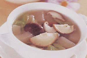香菇白菜魔芋汤