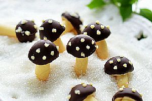 巧克力小蘑菇饼干