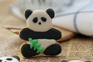 糖霜熊猫饼干