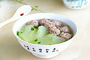 冬瓜虾肉丸子汤