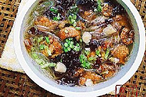 紫菜干贝肉片汤