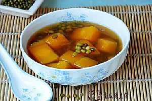 消暑佳品:南瓜绿豆汤