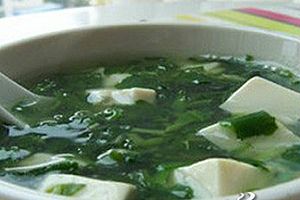 (2)荠菜豆腐汤