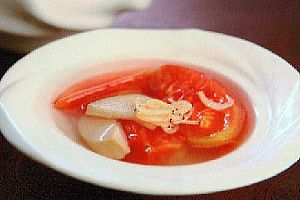 白玉菇银芽汤