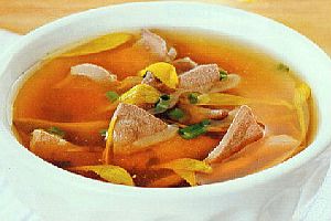 (2)菊花猪肝汤