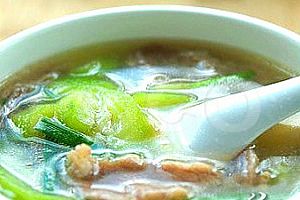 (2)丝瓜瘦肉汤
