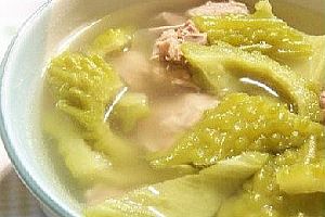 (1)苦瓜荠菜瘦肉汤