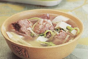 (1)黄豆芽排骨豆腐汤