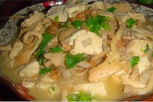 (1)蘑菇豆腐汤