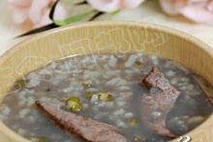 (3)猪肝绿豆粥
