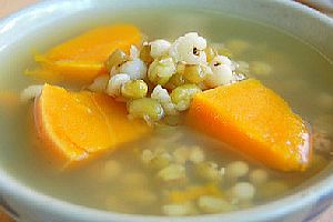 绿豆薏米南瓜汤